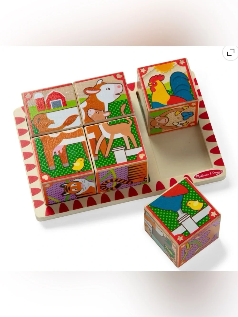 Melissa & Doug 2 in 1 Cube Wood Block Puzzle & 3 in 1 Music Maker Combo BOTH NEW